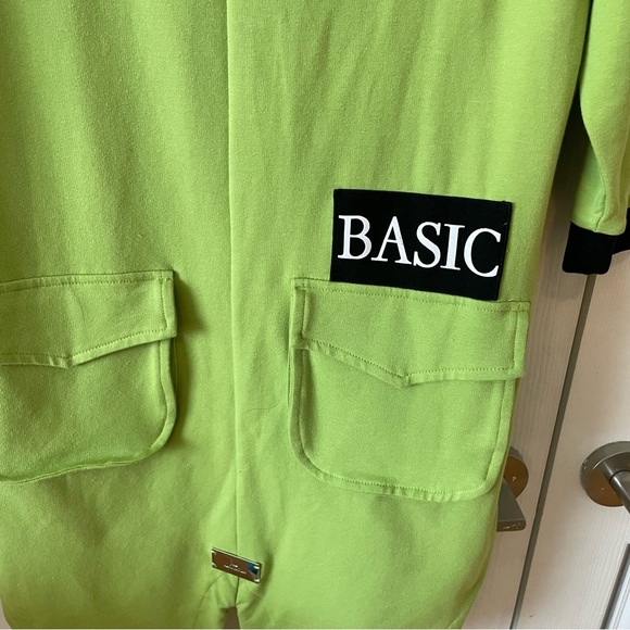 Green tunic dress by La Mu in cotton with cute details in size M - Picture 4 of 8